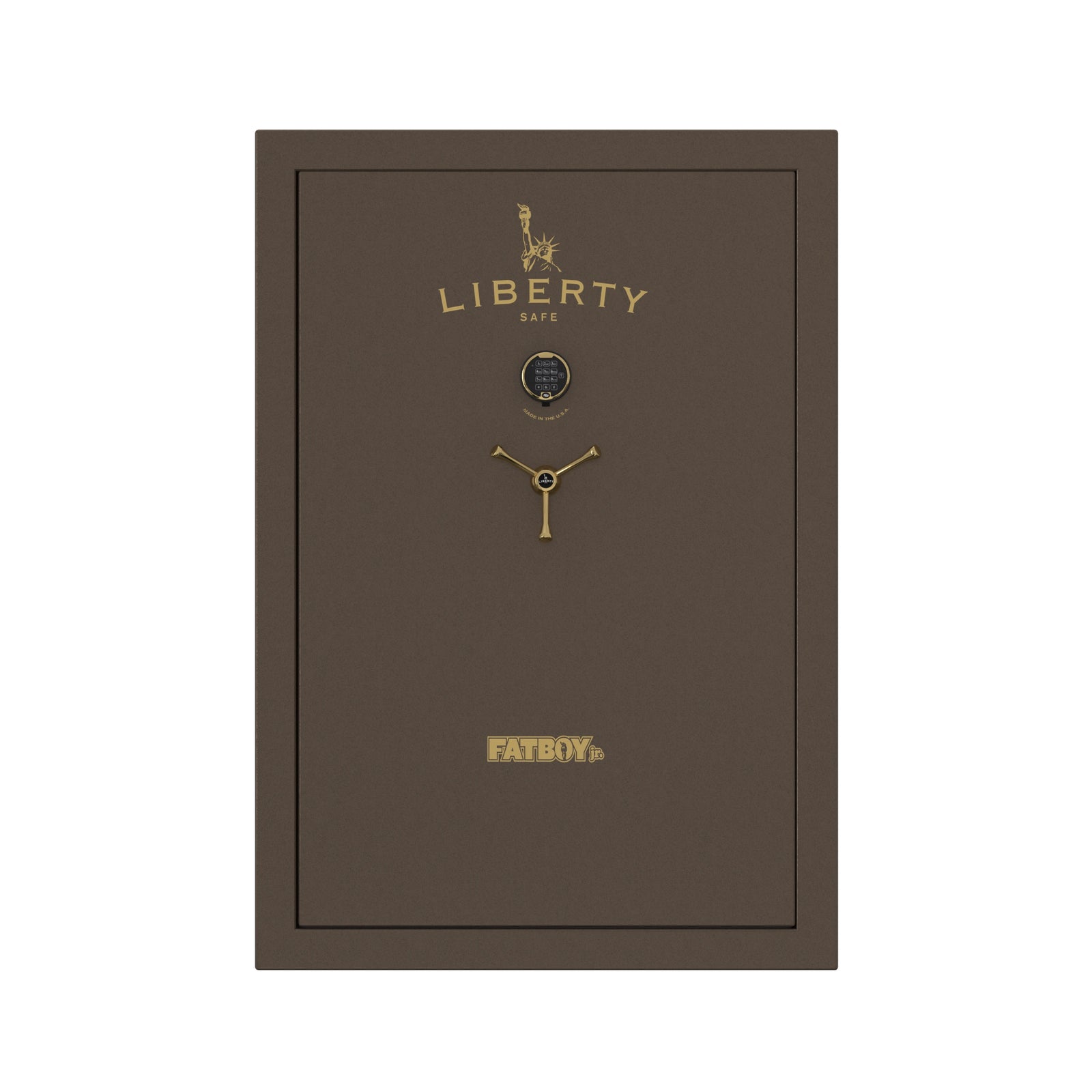 Fatboy Series | 1 Hour + Fire Protection | Exceptional Storage Options - Fatboy Jr. | 60.5 x 42 x 22" / Bronze Textured | Brass Trim / Electronic Lock