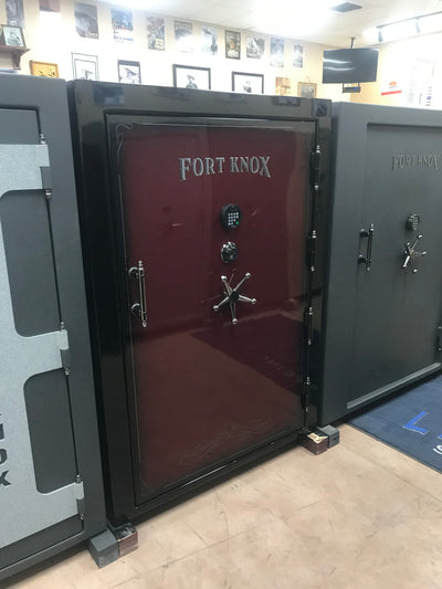 Fort Knox Titan 7251 w/AR500 Liner (392) | 2 Tone Jet/Burgundy Wine | 90 Minute Fire Protection