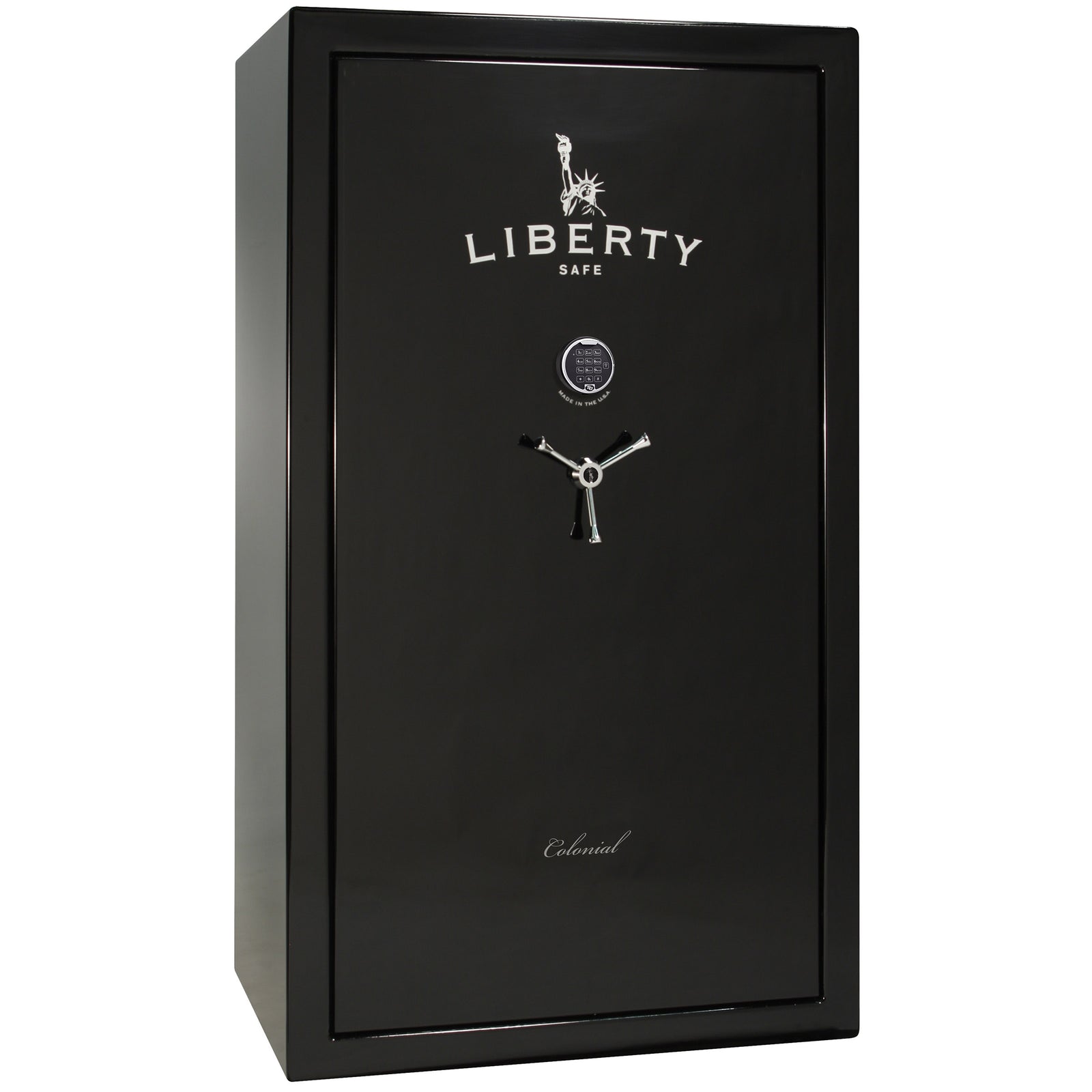 Colonial Series | Flex Interior | Level 6 Security | 75 Minute Fire Protection - 50 | DIMENSIONS: 72.5"(H) X 42"(W) X 27.5"(D*) / Black Textured / Electronic