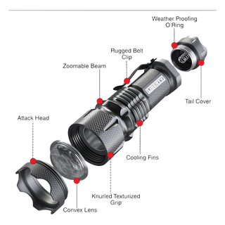 Accessory - Lights - Tactical Flashlight 500 Lumen