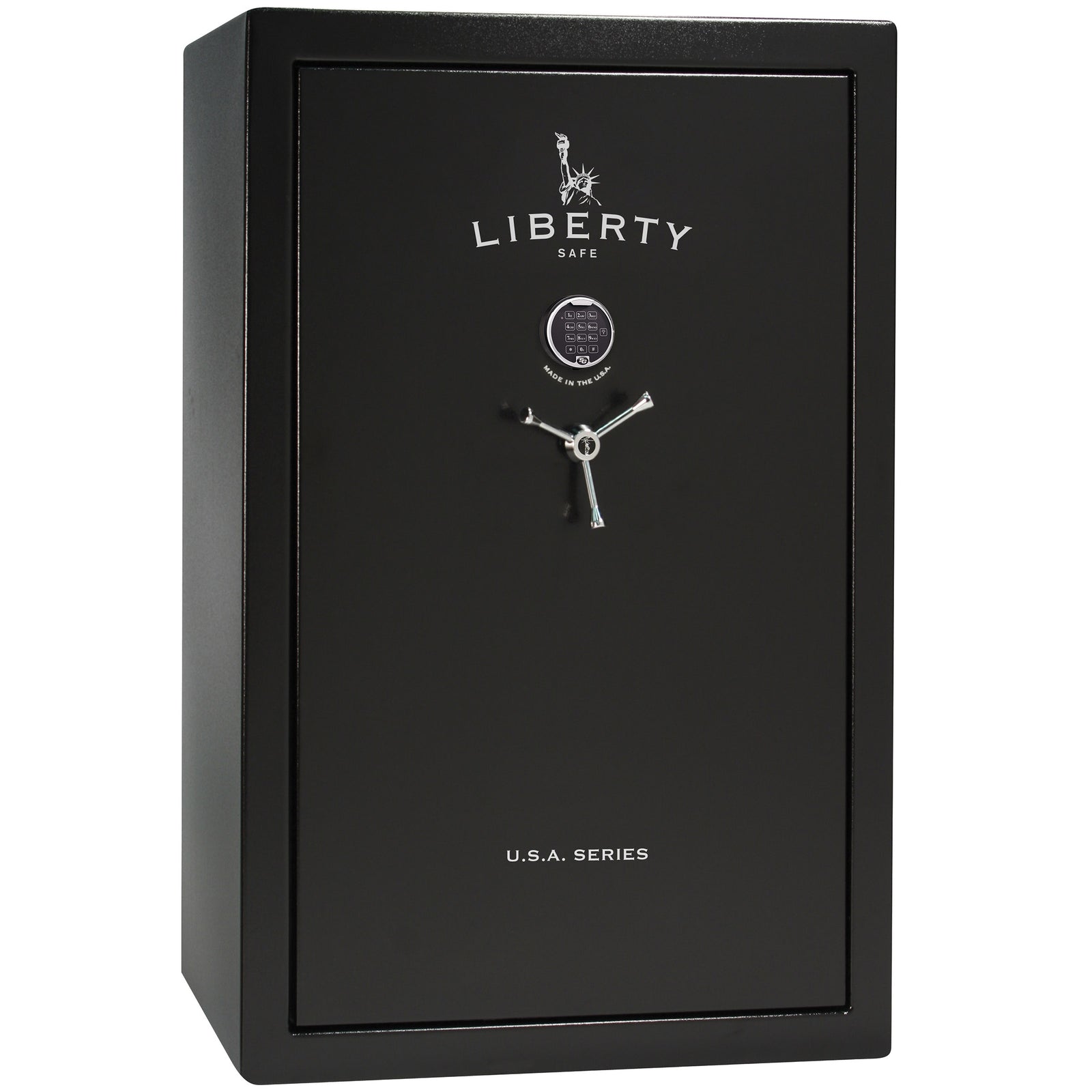 USA Series | Level 5 Security | 60 Minute Fire Rating - 48 | Dimensions: 60.5"(H) x 42"(W) x 22"(D*) / Black Textured / Electronic Lock